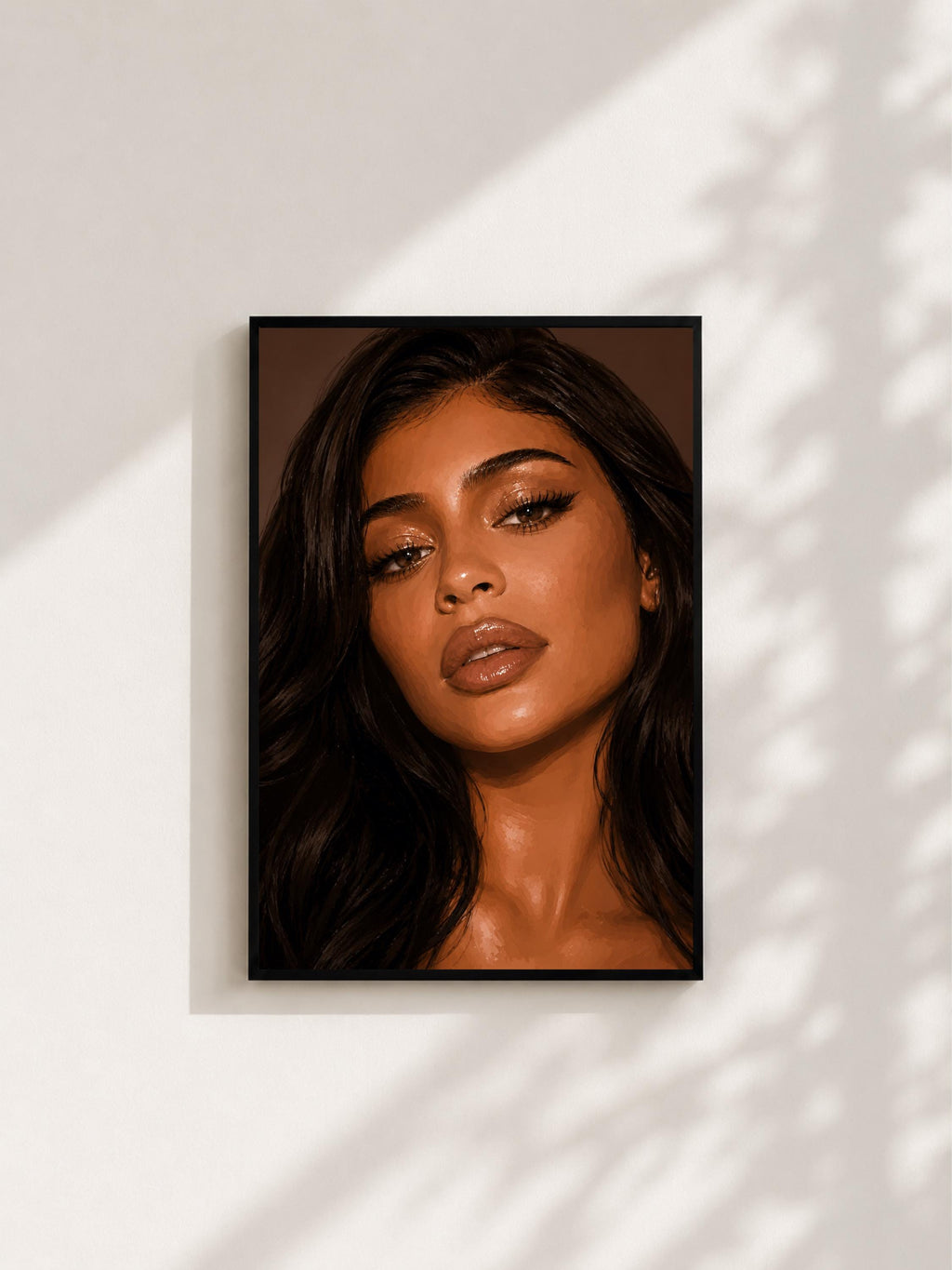 Wandbild - Kylie Jenner Illustration Wall Art Poster Frauen Femme Weiblichkeit Wanddeko Kunst für Wohnzimmer Schlafzimmer Print Pop Art __etsy:8124324451