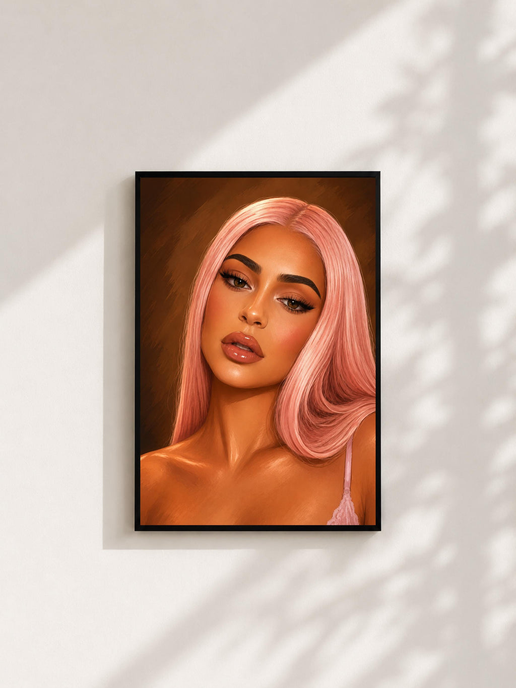 Wandbild - Kylie Jenner Illustration Wall Art Poster Frauen Femme Weiblichkeit Wanddeko Kunst für Wohnzimmer Schlafzimmer Print Pop Art __etsy:8109550762