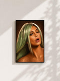 Wandbild - Kylie Jenner Illustration Wall Art Poster Frauen Femme Weiblichkeit Wanddeko Kunst für Wohnzimmer Schlafzimmer Print Pop Art __etsy:8112378416