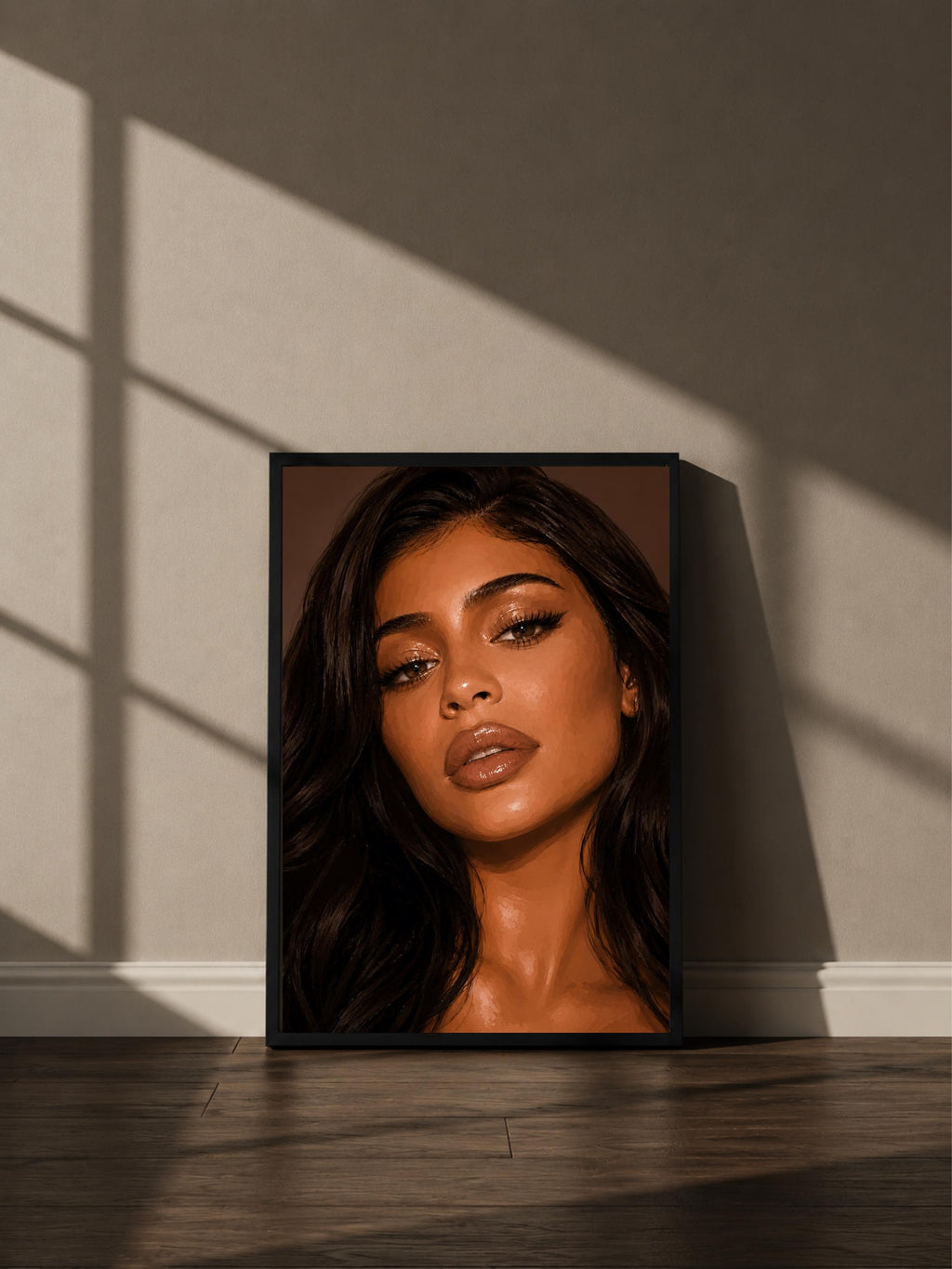 Wandbild - Kylie Jenner Illustration Wall Art Poster Frauen Femme Weiblichkeit Wanddeko Kunst für Wohnzimmer Schlafzimmer Print Pop Art __etsy:8076403904