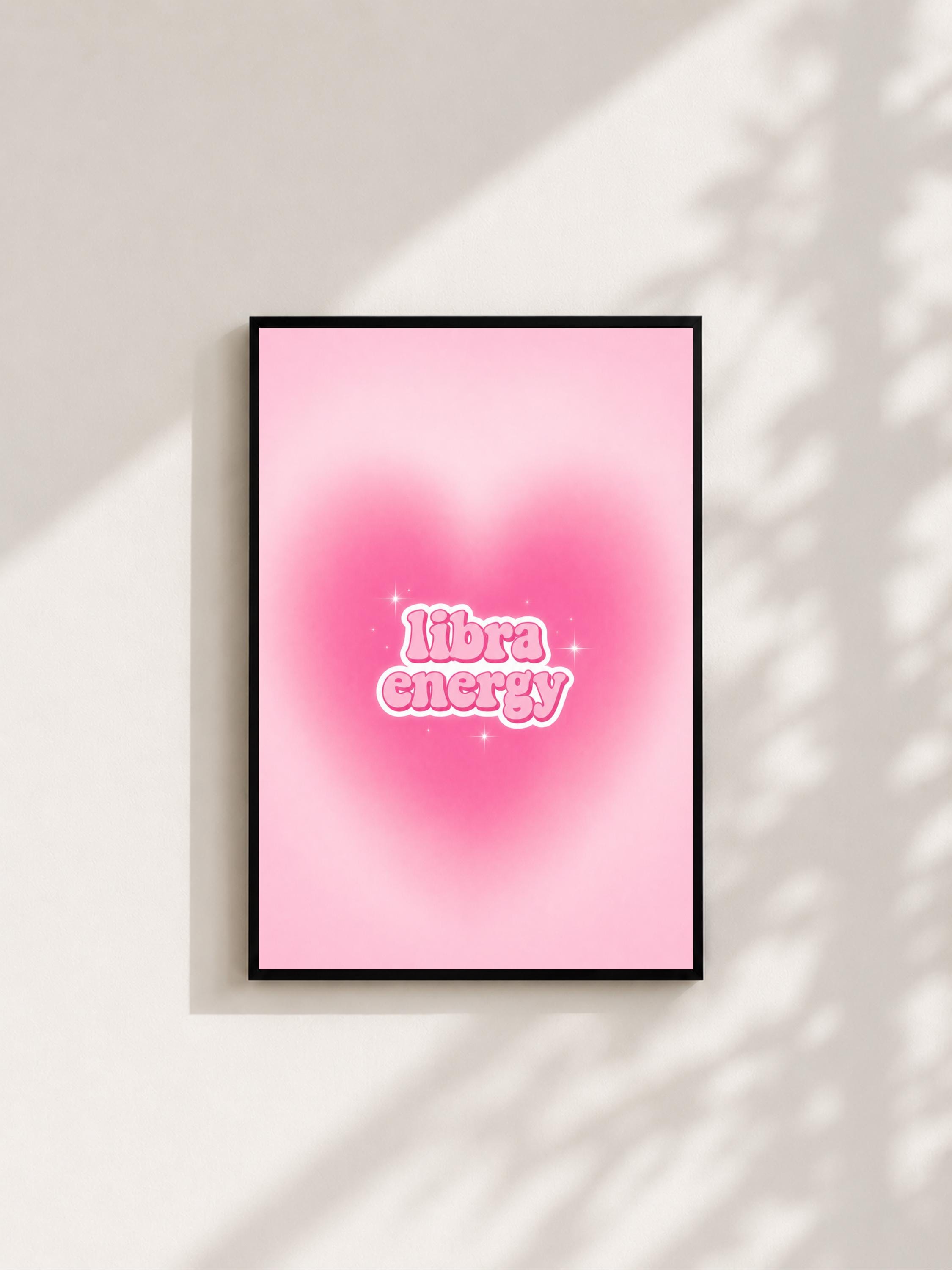 Wandbild - Libra Energy Sternzeichen Poster Wall Art Zodiac astrology Girl Frauen Wanddekoration Horoskop mystical Decor Aesthetic __etsy:8098812034