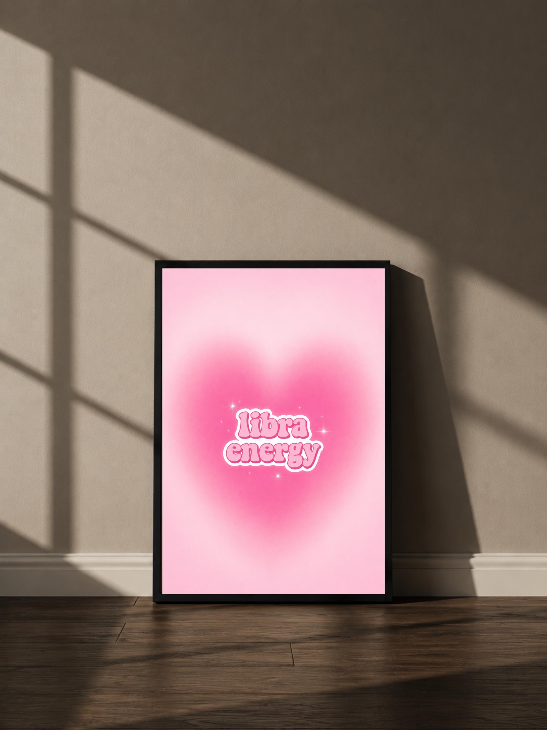 Wandbild - Libra Energy Sternzeichen Poster Wall Art Zodiac astrology Girl Frauen Wanddekoration Horoskop mystical Decor Aesthetic __etsy:8146713979