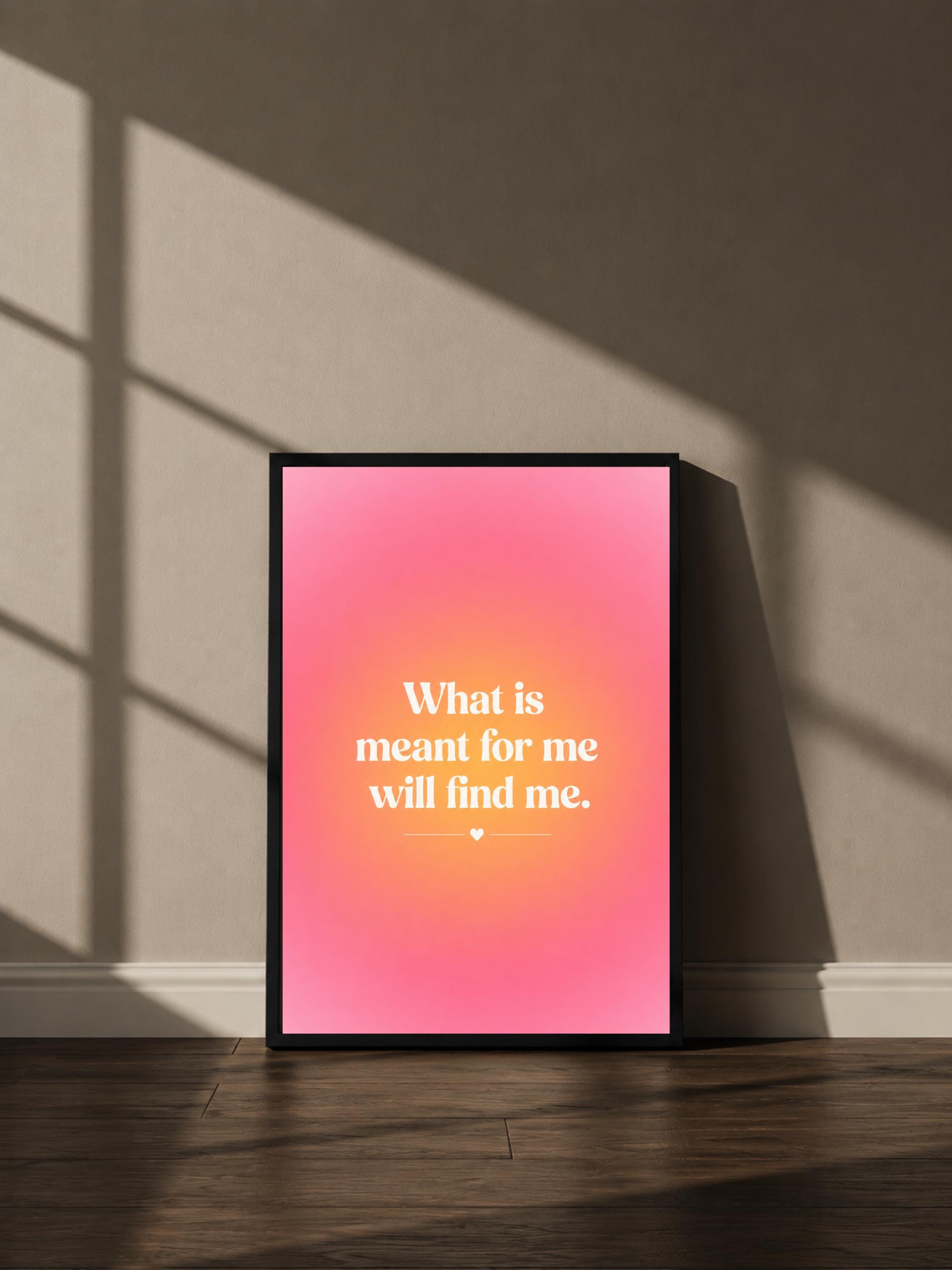 Wandbild - Manifest Poster Typografie Wall Art Inspirational Statement Coquette Frauen Aesthetic Girly Motivationsbilder Wanddekoration __etsy:8155579439