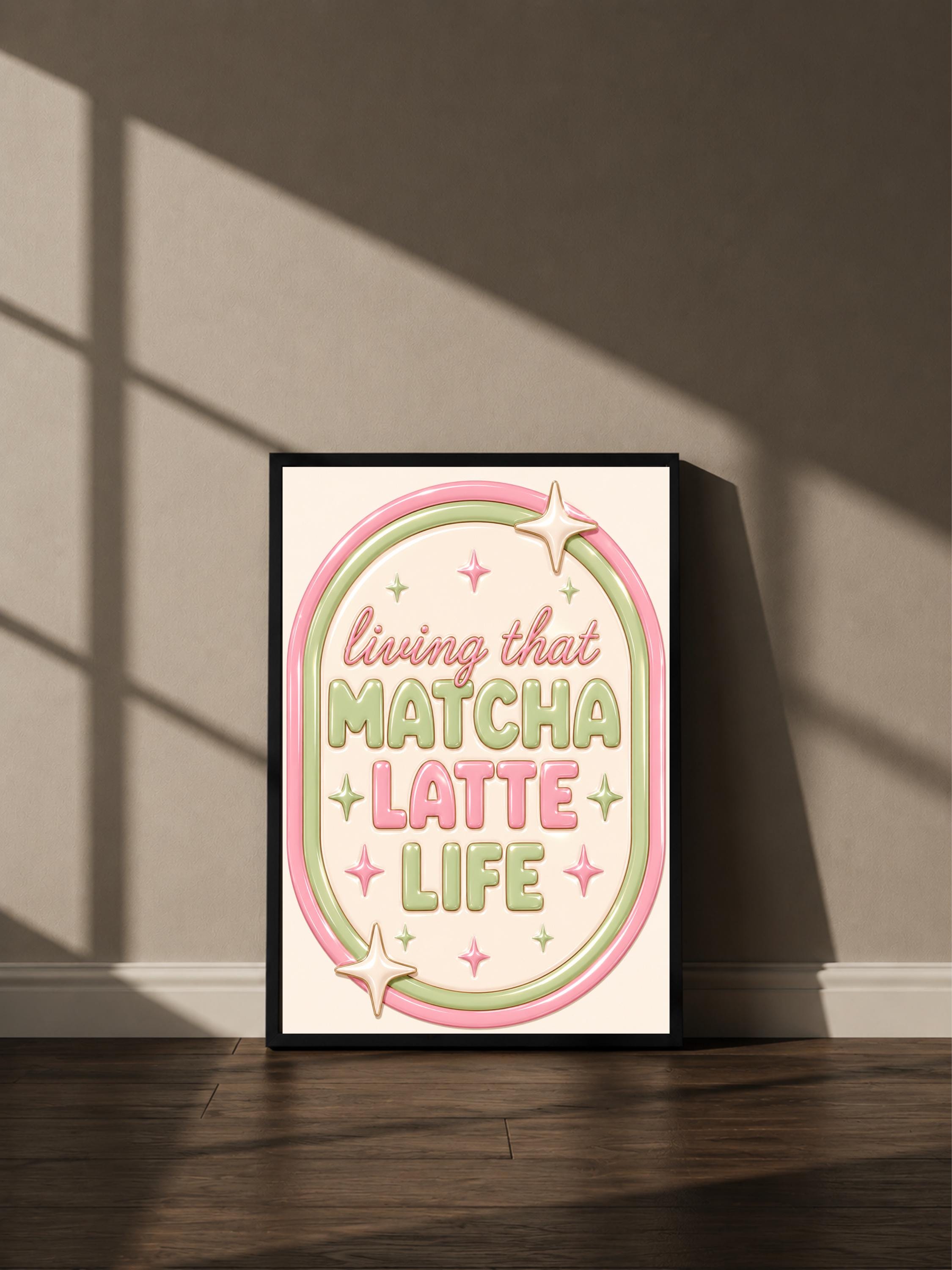 Wandbild - Matcha Life Vintage Coffee Poster Wall Art Küche Kaffee Guide Print Minimalistisch Illustration Cafe Wanddeko Urban Dekoration __etsy:8098511706