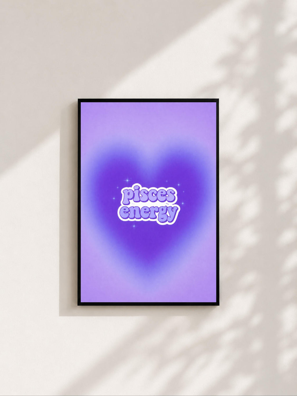 Wandbild - Pisces Energy Sternzeichen Poster Wall Art Zodiac astrology Girl Frauen Wanddekoration Horoskop mystical Decor Aesthetic __etsy:8146716145