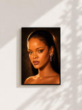 Wandbild - Rihanna Illustration Wall Art Poster Frauen Femme Weiblichkeit Wanddeko Kunst für Wohnzimmer Schlafzimmer Print Pop Art Künstler __etsy:8157438011