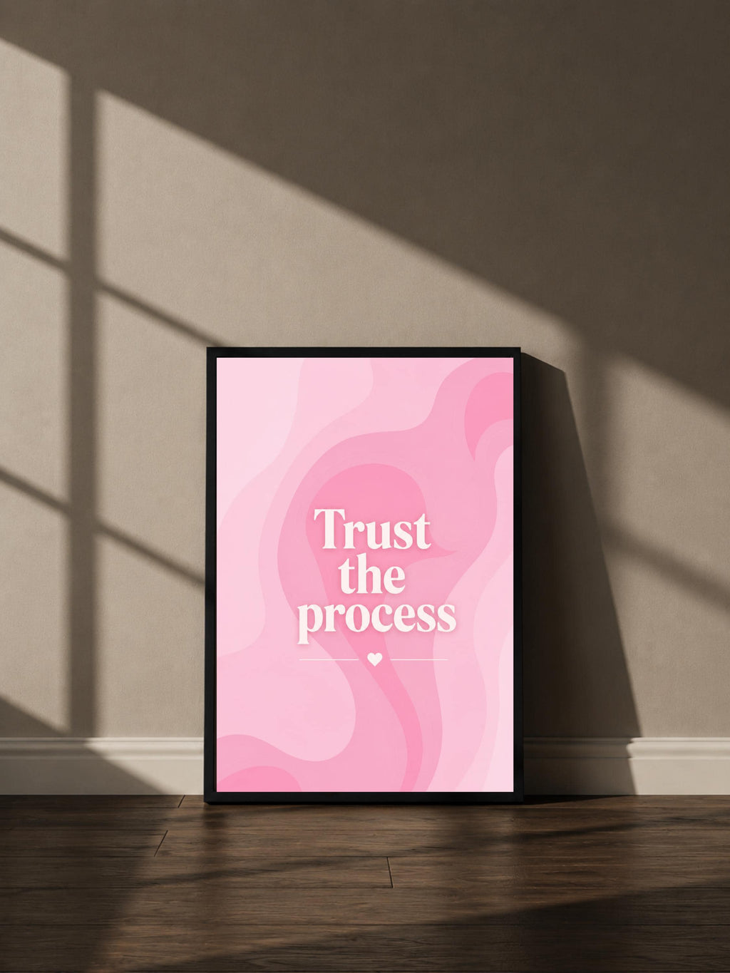 Wandbild - Trust the Process Poster Typografie Wall Art Inspirational Statement Coquette Frauen Aesthetic Girly Motivationsbilder Wanddeko __etsy:8107717116