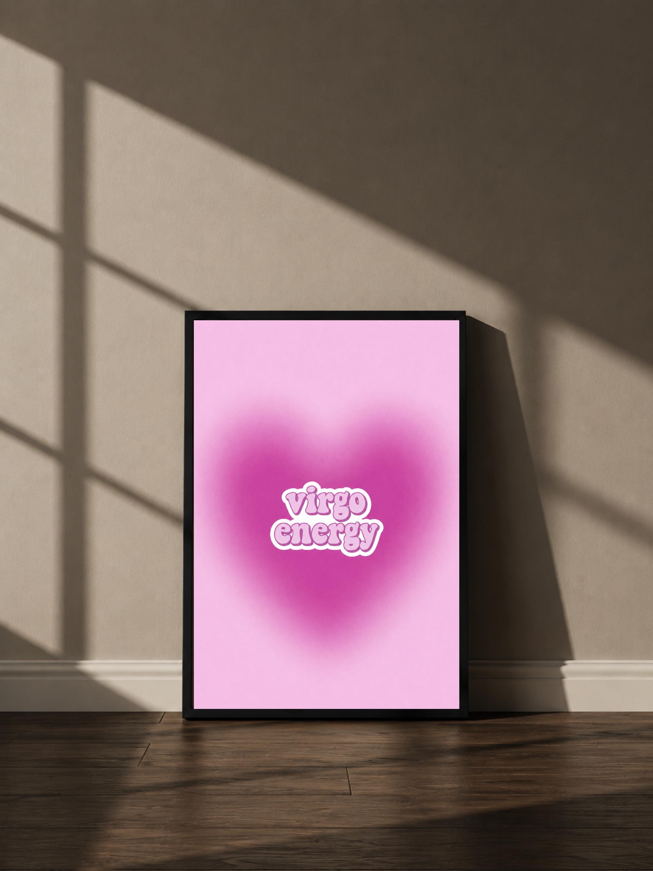 Wandbild - Virgo Energy Sternzeichen Poster Wall Art Zodiac astrology Girl Frauen Wanddekoration Horoskop mystical Decor Aesthetic __etsy:8098844274