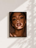 Wandbild - Winnie Harlow Illustration Wall Art Poster Frauen Femme Weiblichkeit Wanddeko Kunst für Wohnzimmer Schlafzimmer Print Pop Art __etsy:8124068691