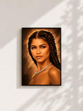 Wandbild - Zendaya Illustration Wall Art Poster Frauen Femme Weiblichkeit Wanddeko Kunst für Wohnzimmer Schlafzimmer Print Pop Art Künstler __etsy:8157445555